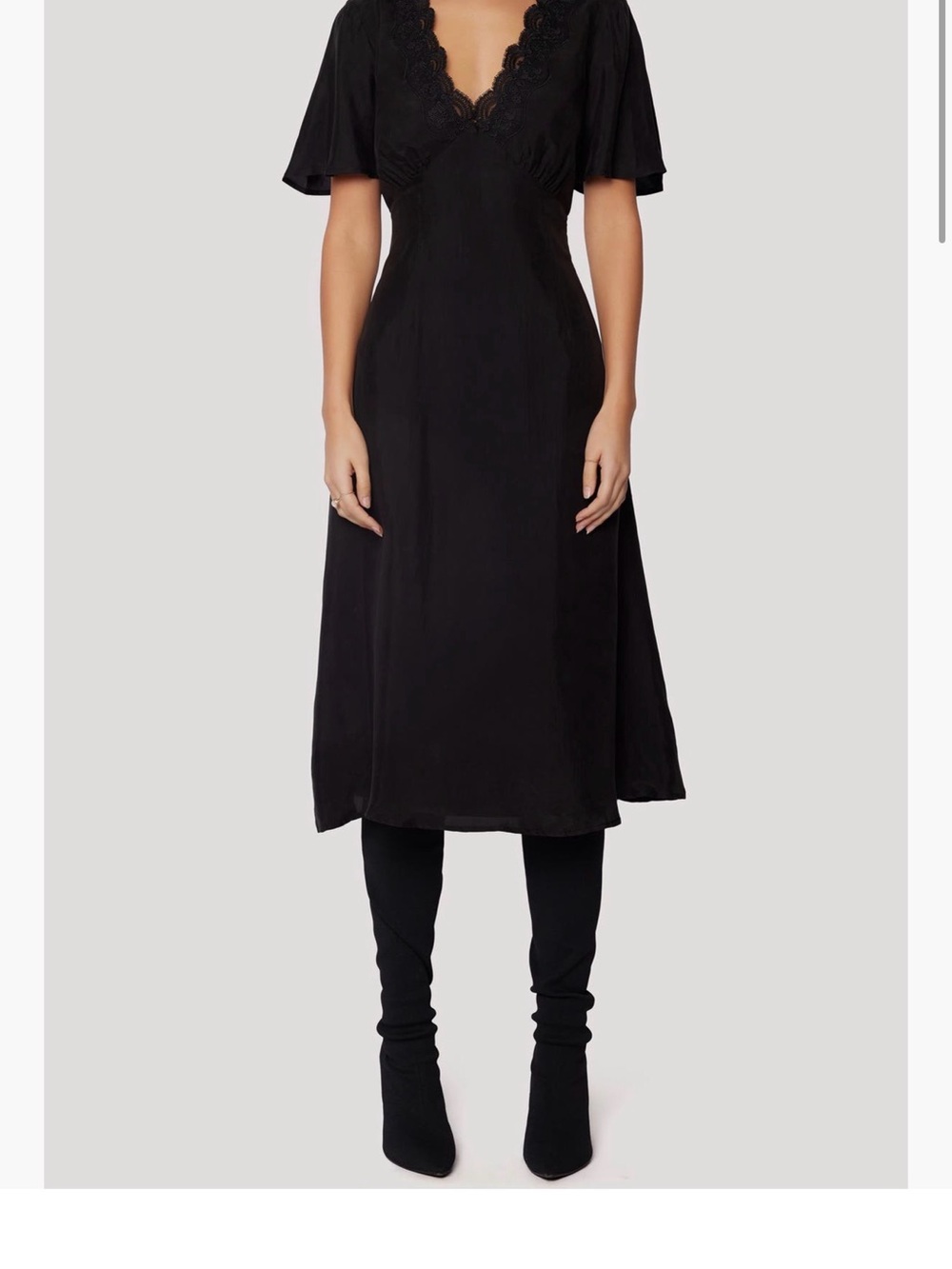 Lost + Wonder Black Lace Dress